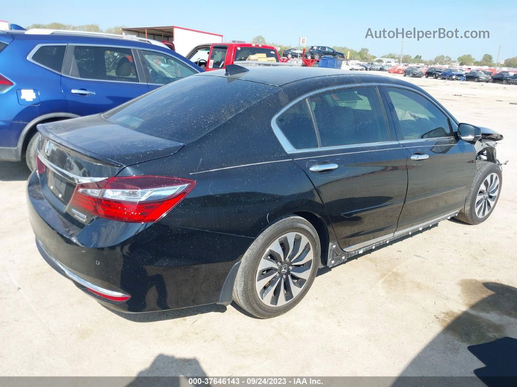 2017 Honda Accord Hybrid Touring Black vin: JHMCR6F71HC008160