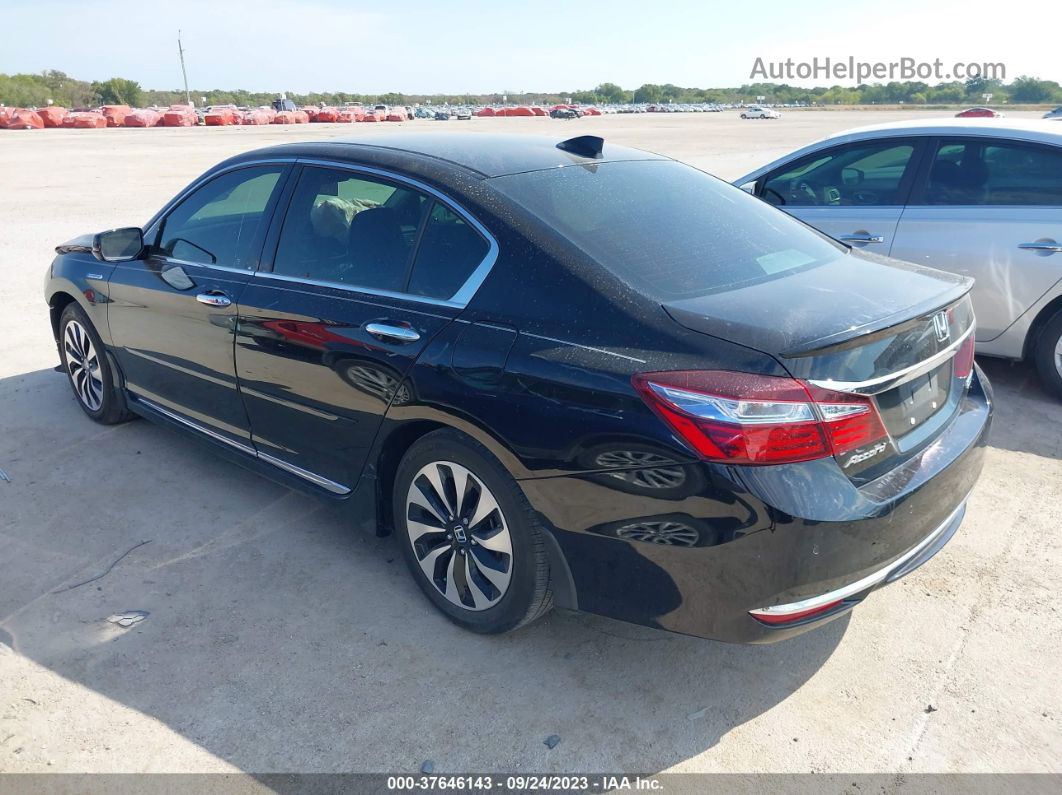 2017 Honda Accord Hybrid Touring Black vin: JHMCR6F71HC008160