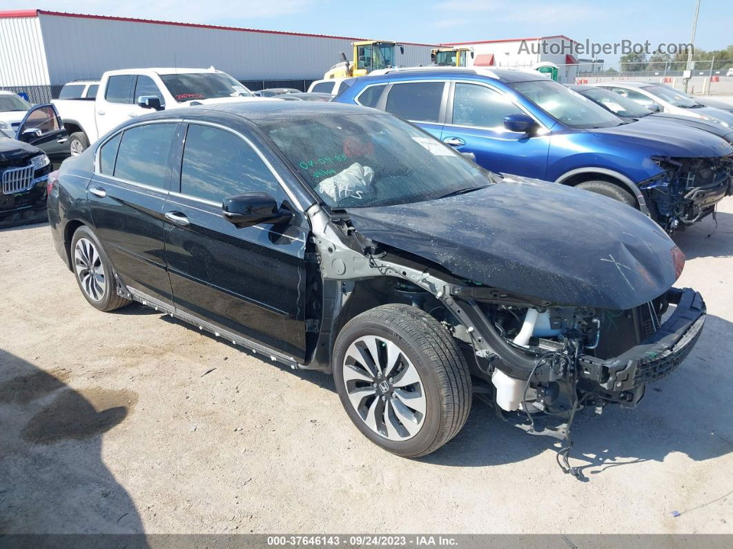 2017 Honda Accord Hybrid Touring Black vin: JHMCR6F71HC008160