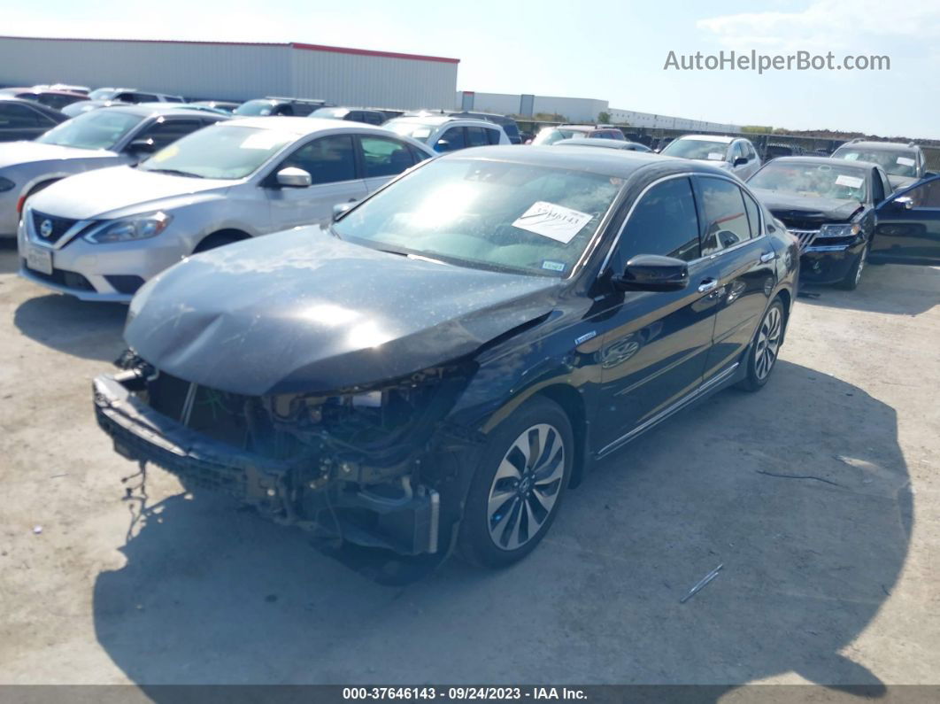 2017 Honda Accord Hybrid Touring Black vin: JHMCR6F71HC008160