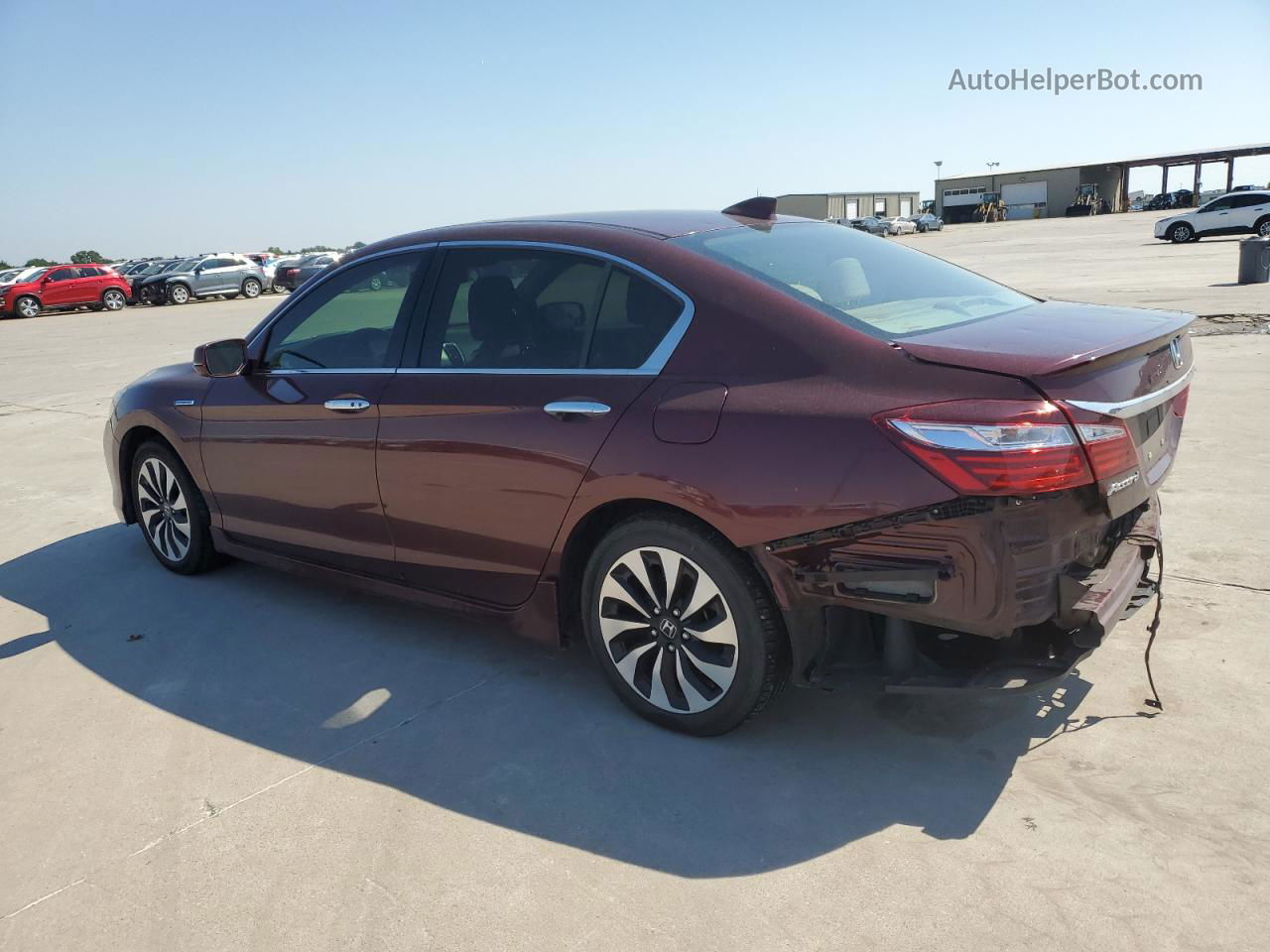 2017 Honda Accord Touring Hybrid Фиолетовый vin: JHMCR6F75HC024443