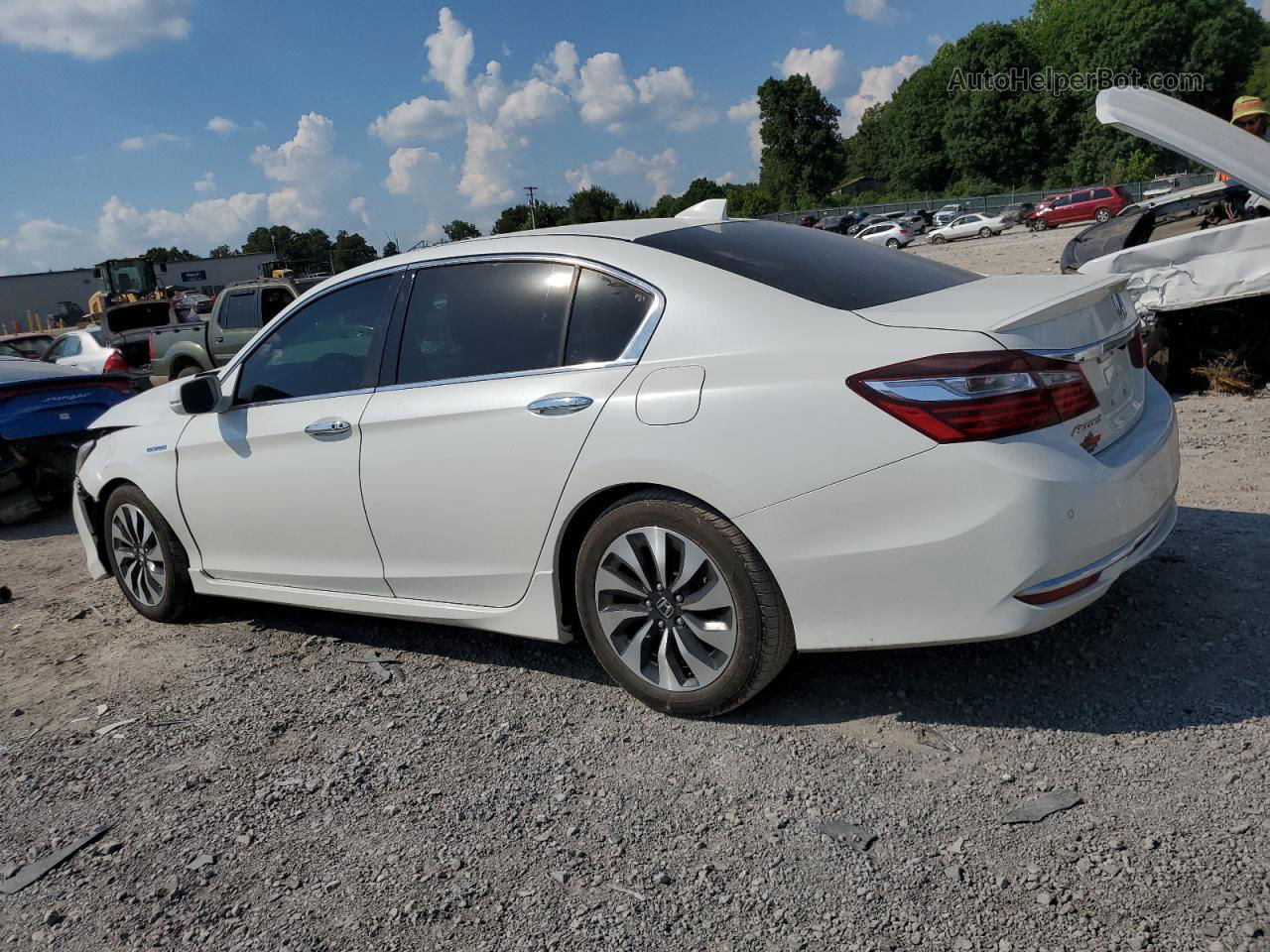 2017 Honda Accord Touring Hybrid Белый vin: JHMCR6F79HC016930