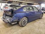 2017 Honda Accord Touring Hybrid Blue vin: JHMCR6F79HC020654