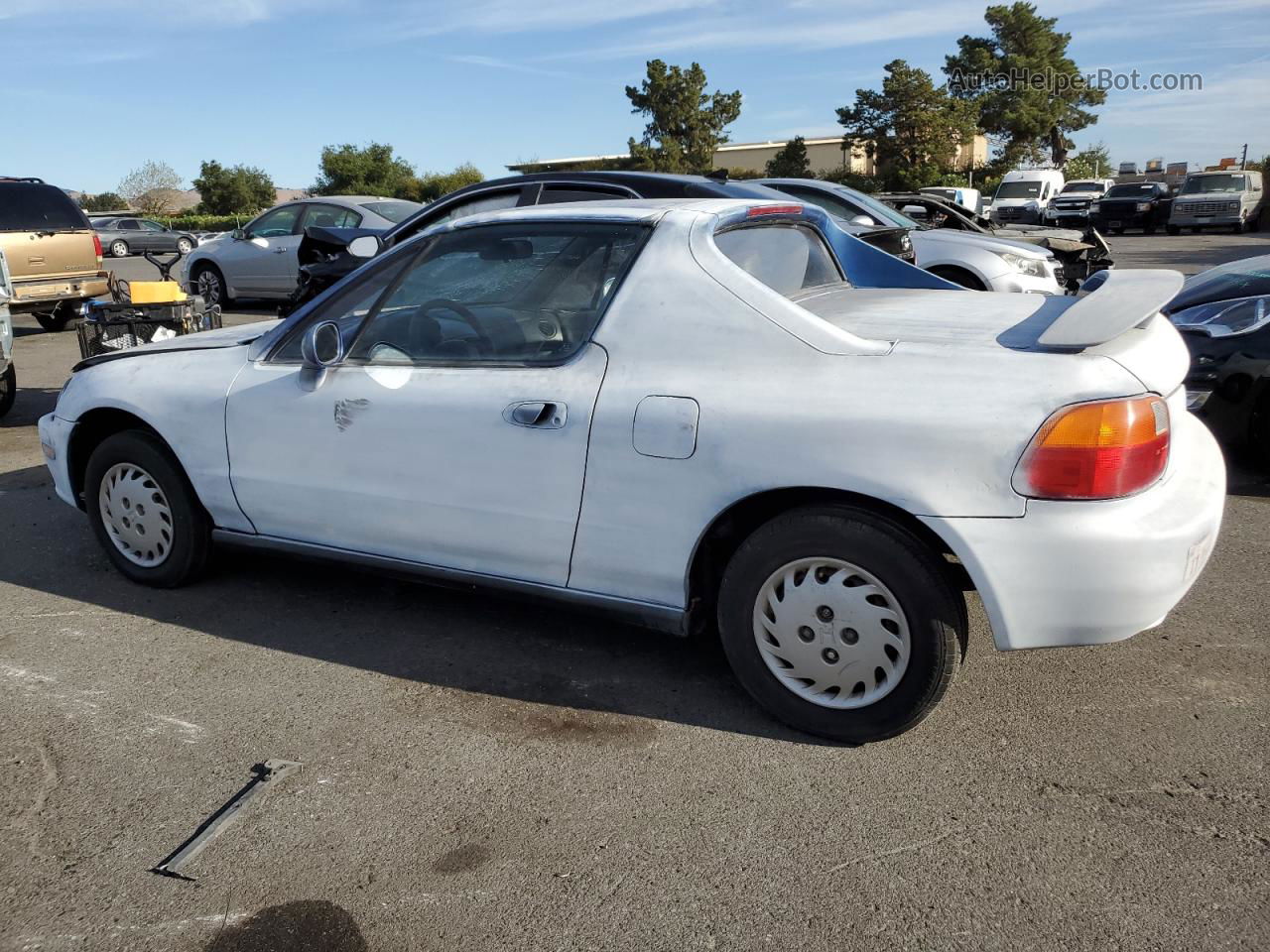 1994 Honda Civic Del Sol S White vin: JHMEG1141RS003109