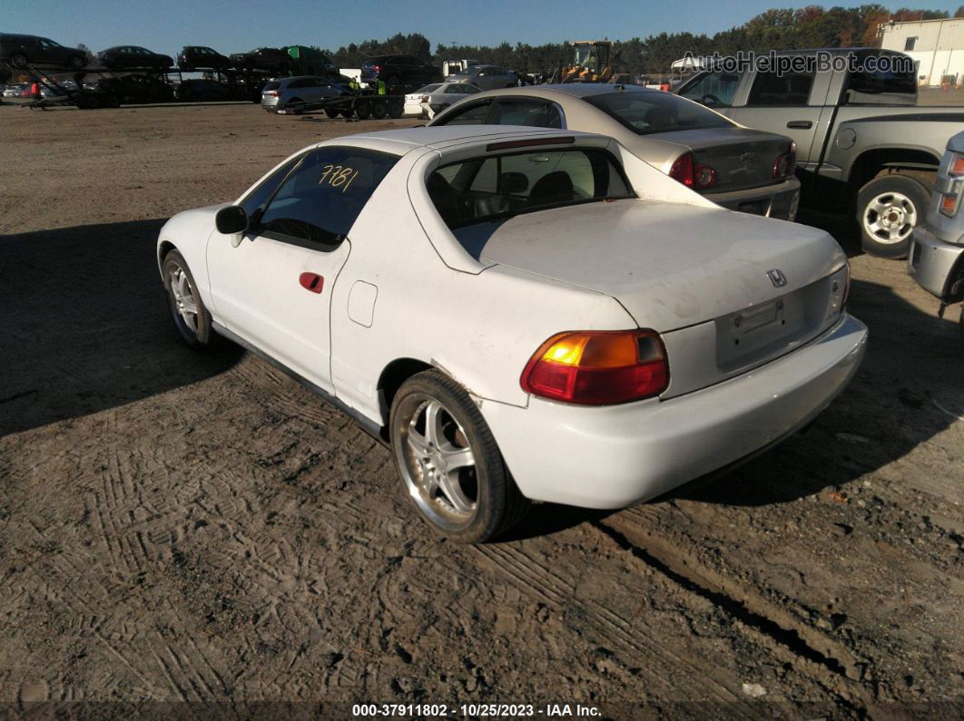 1995 Honda Civic Del Sol S White vin: JHMEG1141SS002399