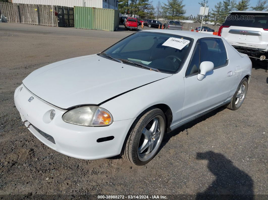 1995 Honda Civic Del Sol S White vin: JHMEG1141SS002399