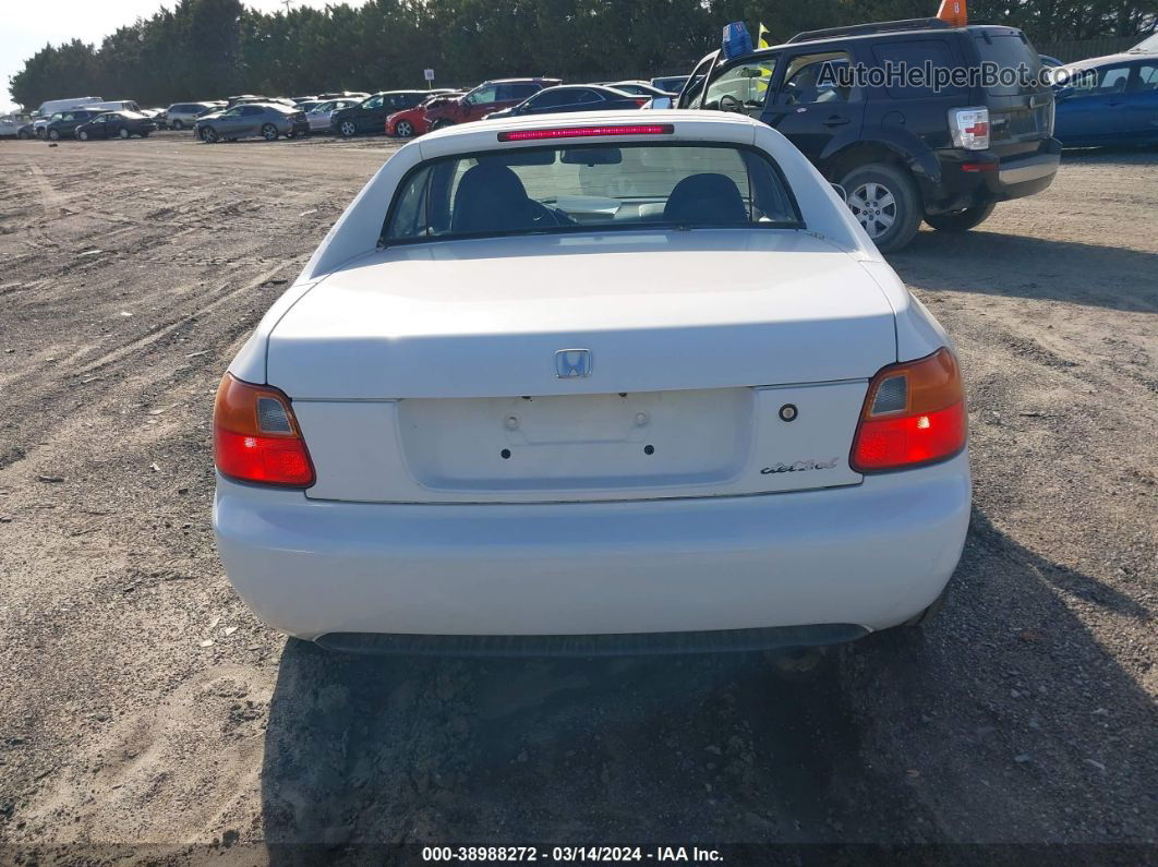 1995 Honda Civic Del Sol S White vin: JHMEG1141SS002399