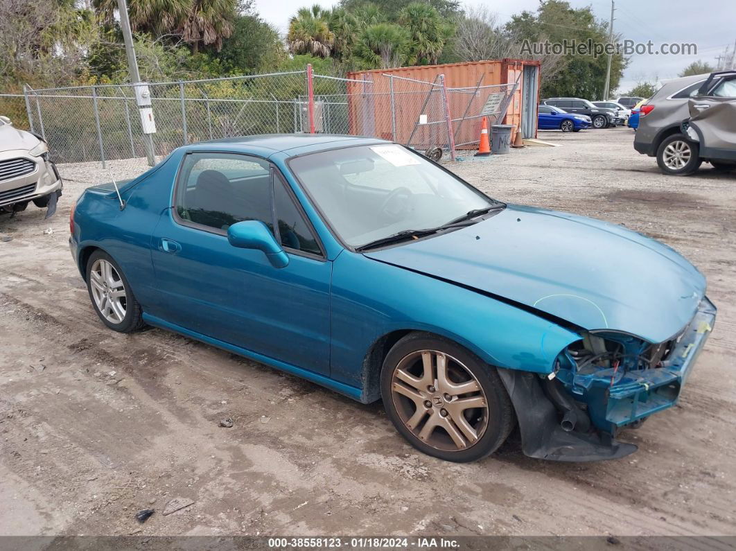 1995 Honda Civic Del Sol S Green vin: JHMEG1141SS002564