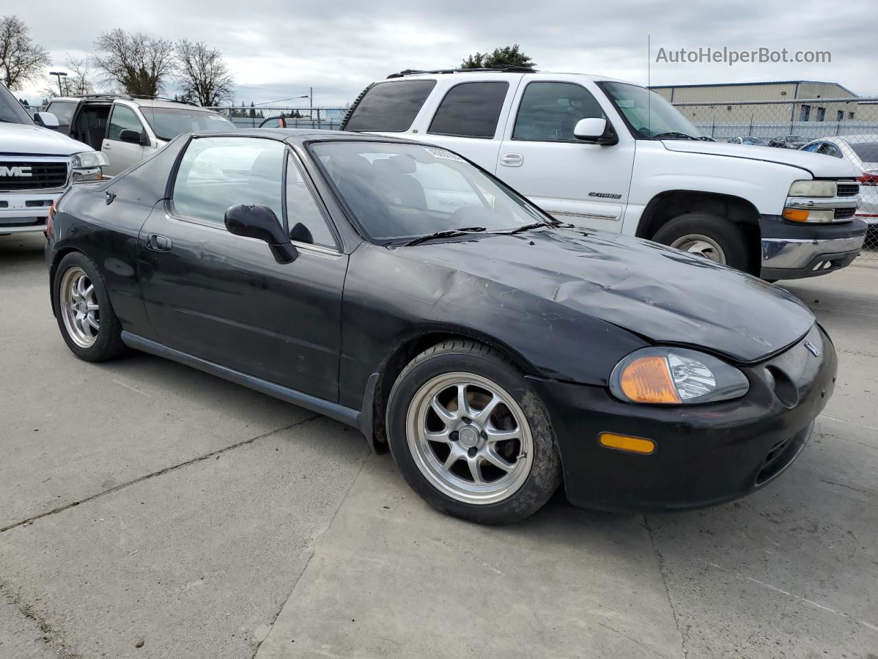 1993 Honda Civic Del Sol S Black vin: JHMEG1142PS006467