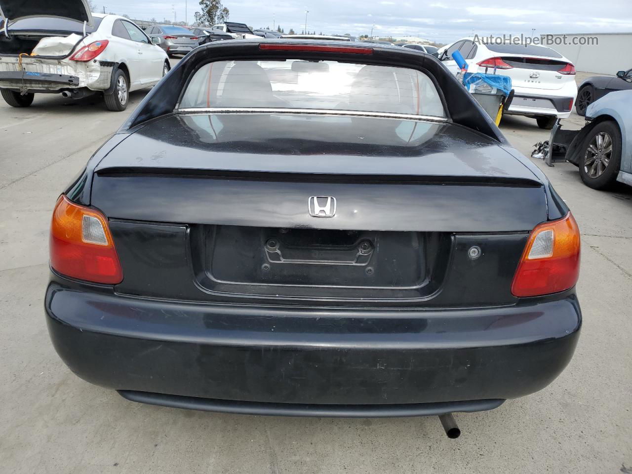 1993 Honda Civic Del Sol S Black vin: JHMEG1142PS006467