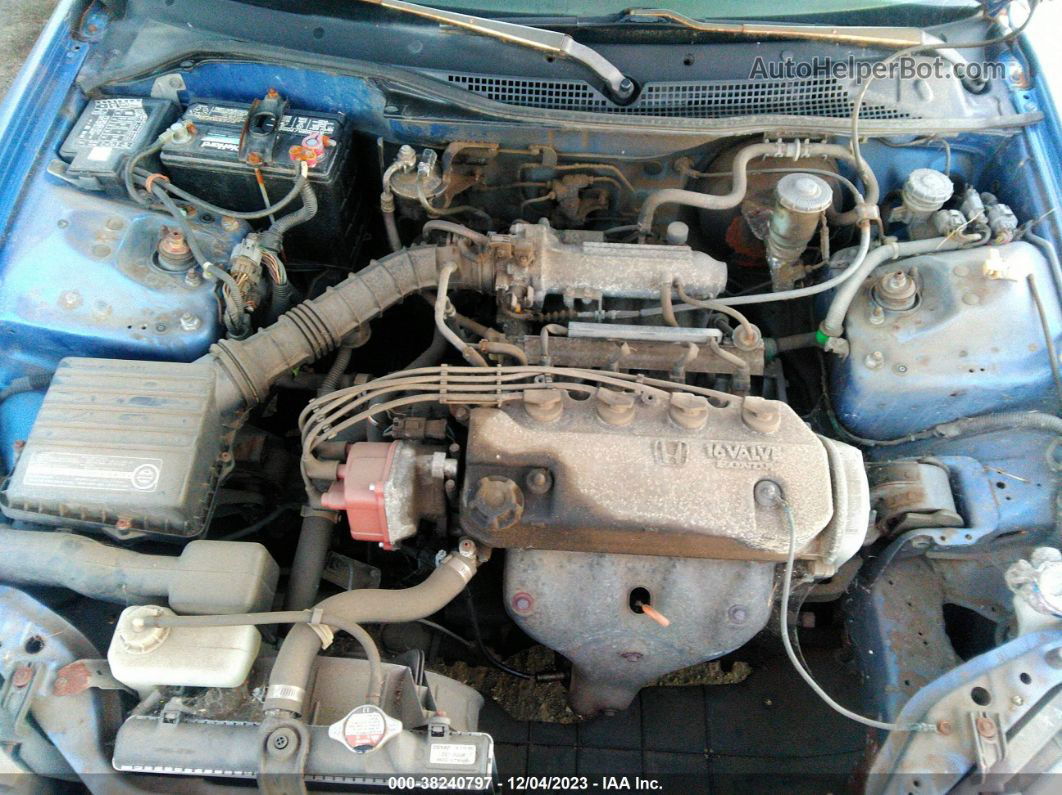 1994 Honda Civic Del Sol S Синий vin: JHMEG1142RS006956