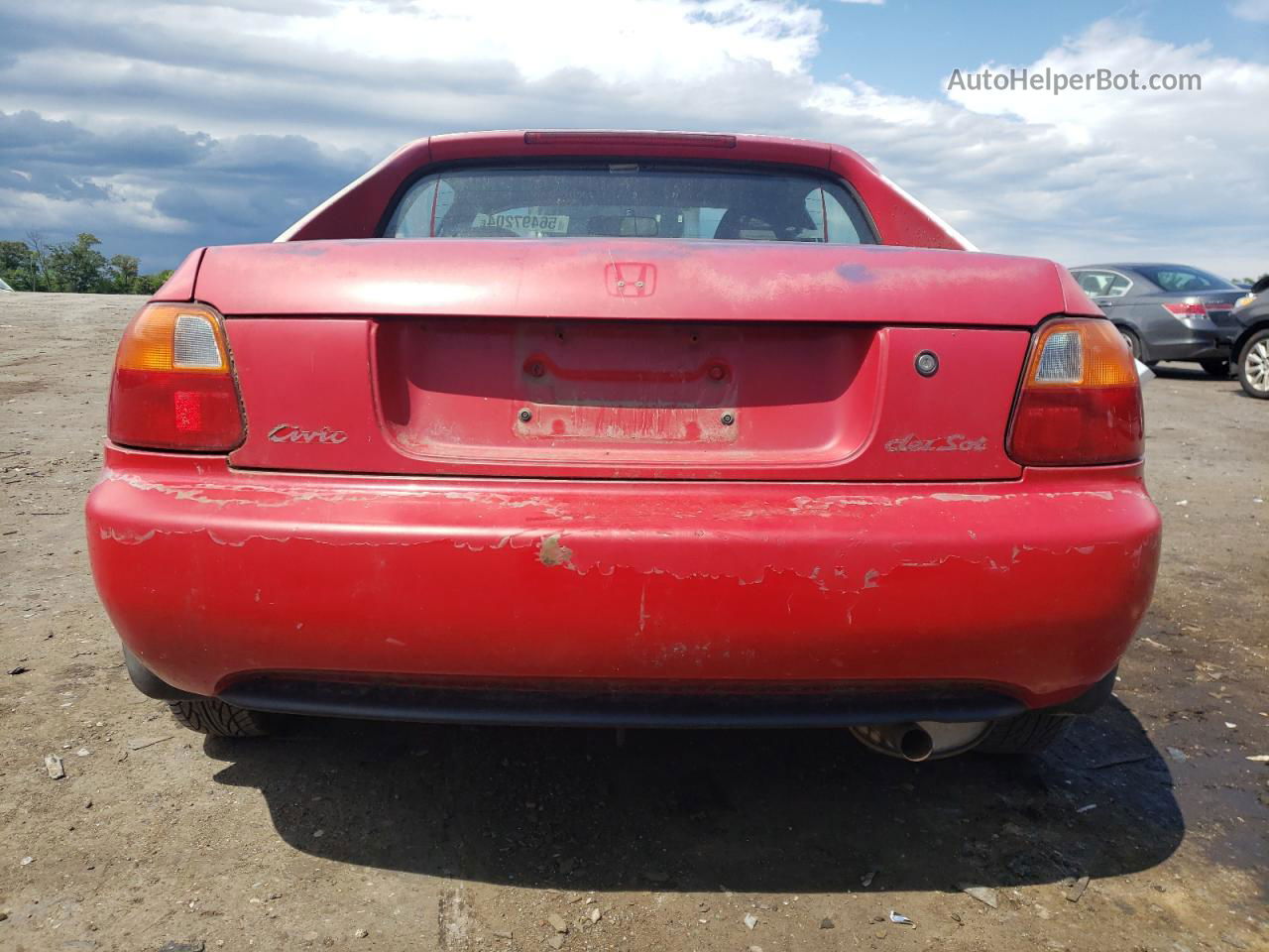 1993 Honda Civic Del Sol S Red vin: JHMEG1143PS008731