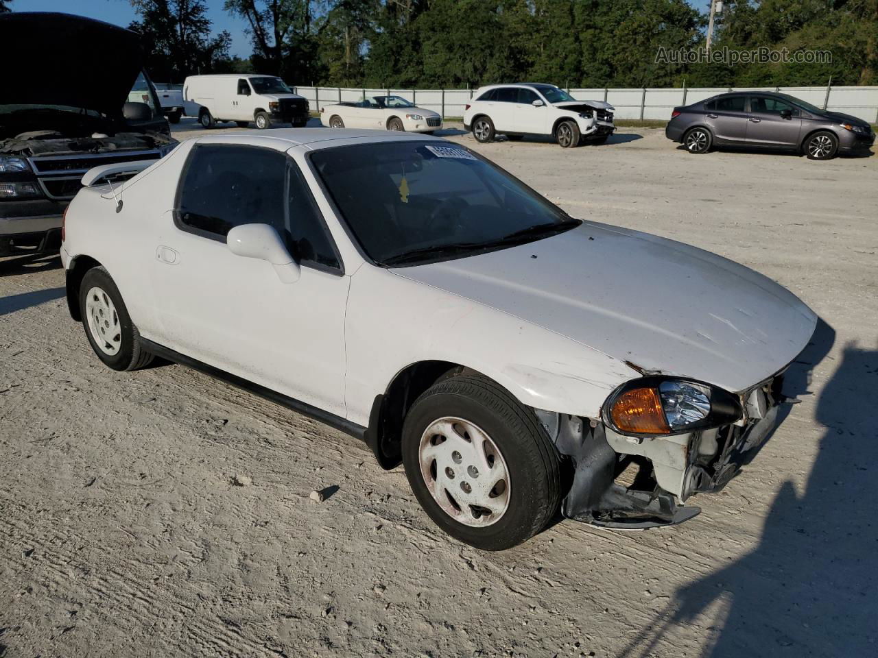 1995 Honda Civic Del Sol S Белый vin: JHMEG1143SS000945