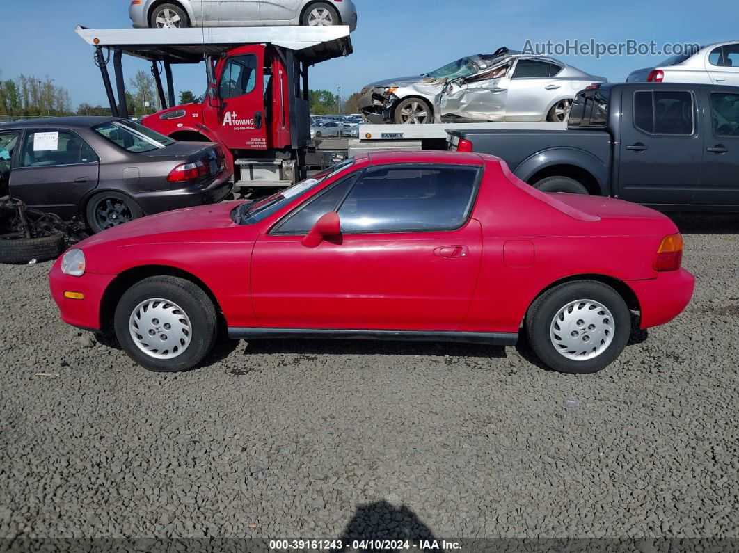 1993 Honda Civic Del Sol S Красный vin: JHMEG1148PS013956