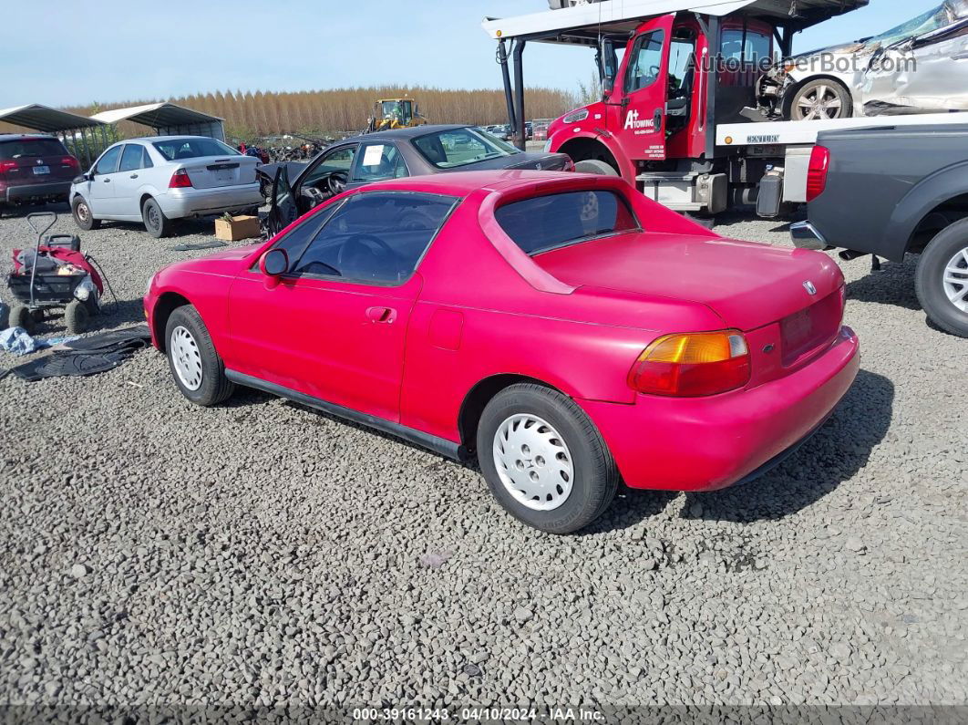 1993 Honda Civic Del Sol S Red vin: JHMEG1148PS013956