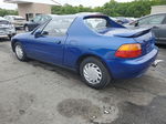 1993 Honda Civic Del Sol S Blue vin: JHMEG1149PS000911