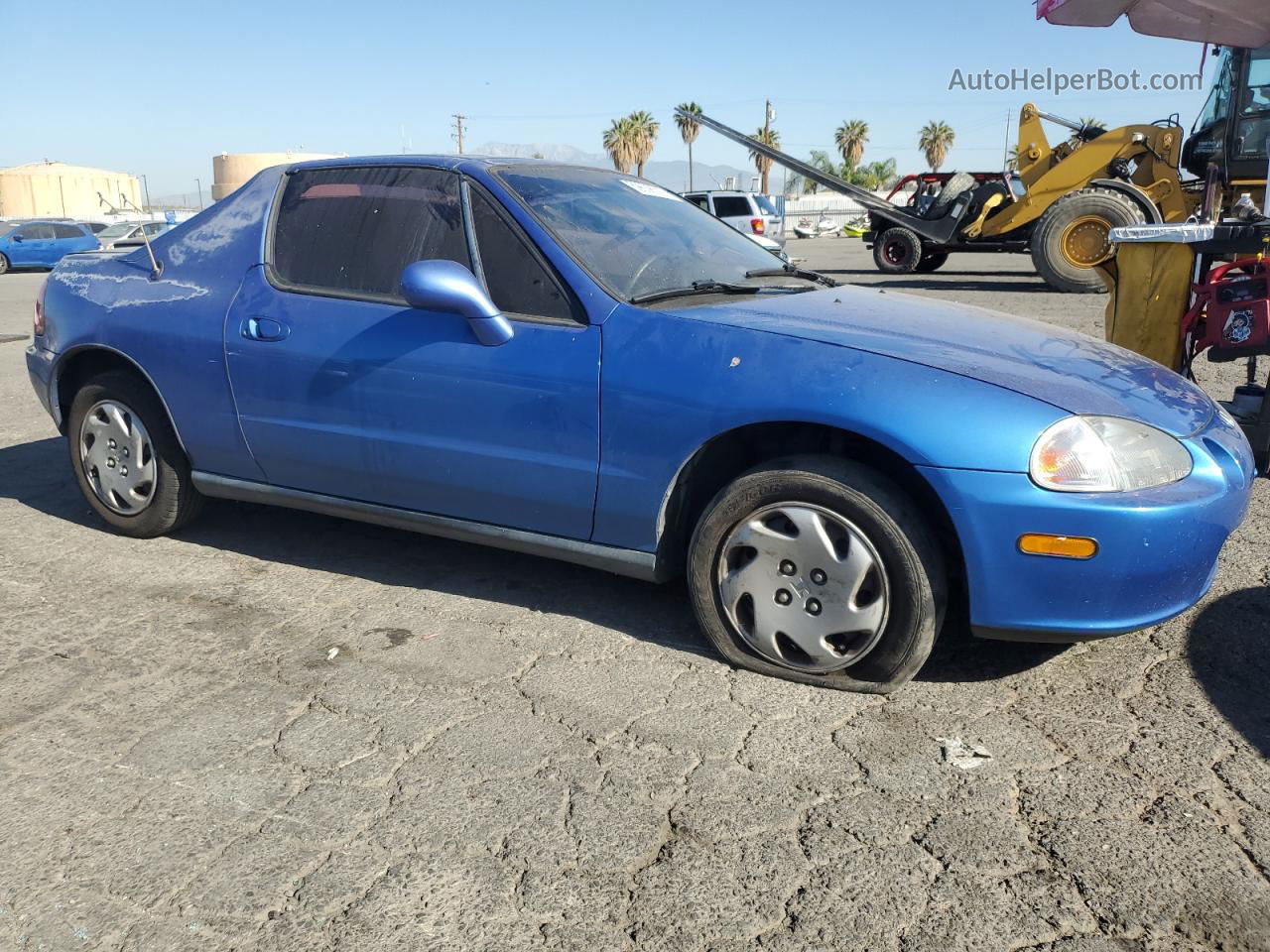 1994 Honda Civic Del Sol S Blue vin: JHMEG1240RS006162