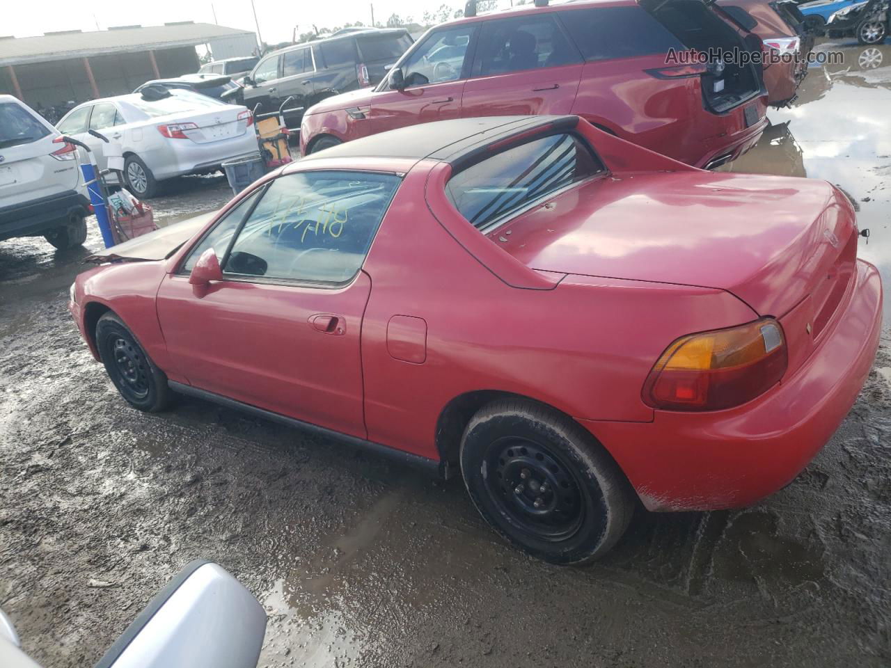 1995 Honda Civic Del Sol S Red vin: JHMEG1240SS006054