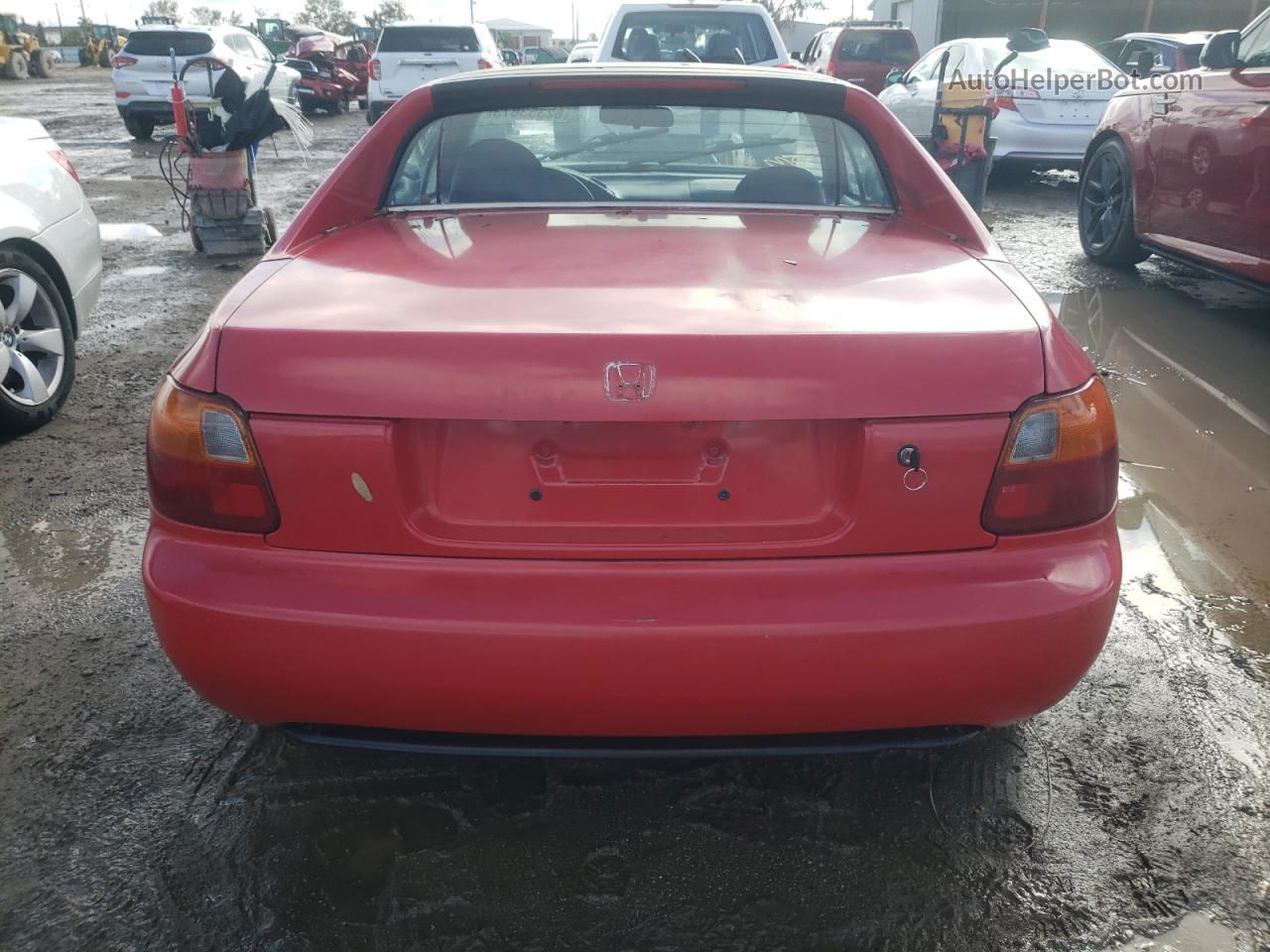 1995 Honda Civic Del Sol S Red vin: JHMEG1240SS006054