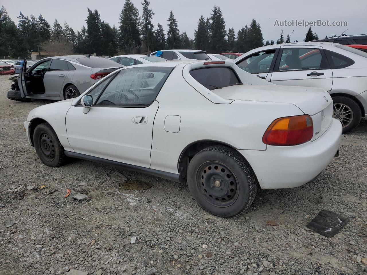 1995 Honda Civic Del Sol S White vin: JHMEG1243SS006680