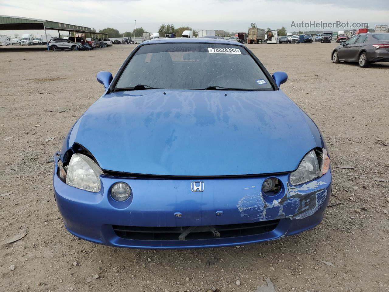 1993 Honda Civic Del Sol S Синий vin: JHMEG1244PS004895