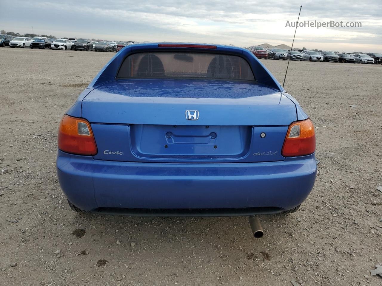 1993 Honda Civic Del Sol S Blue vin: JHMEG1244PS004895