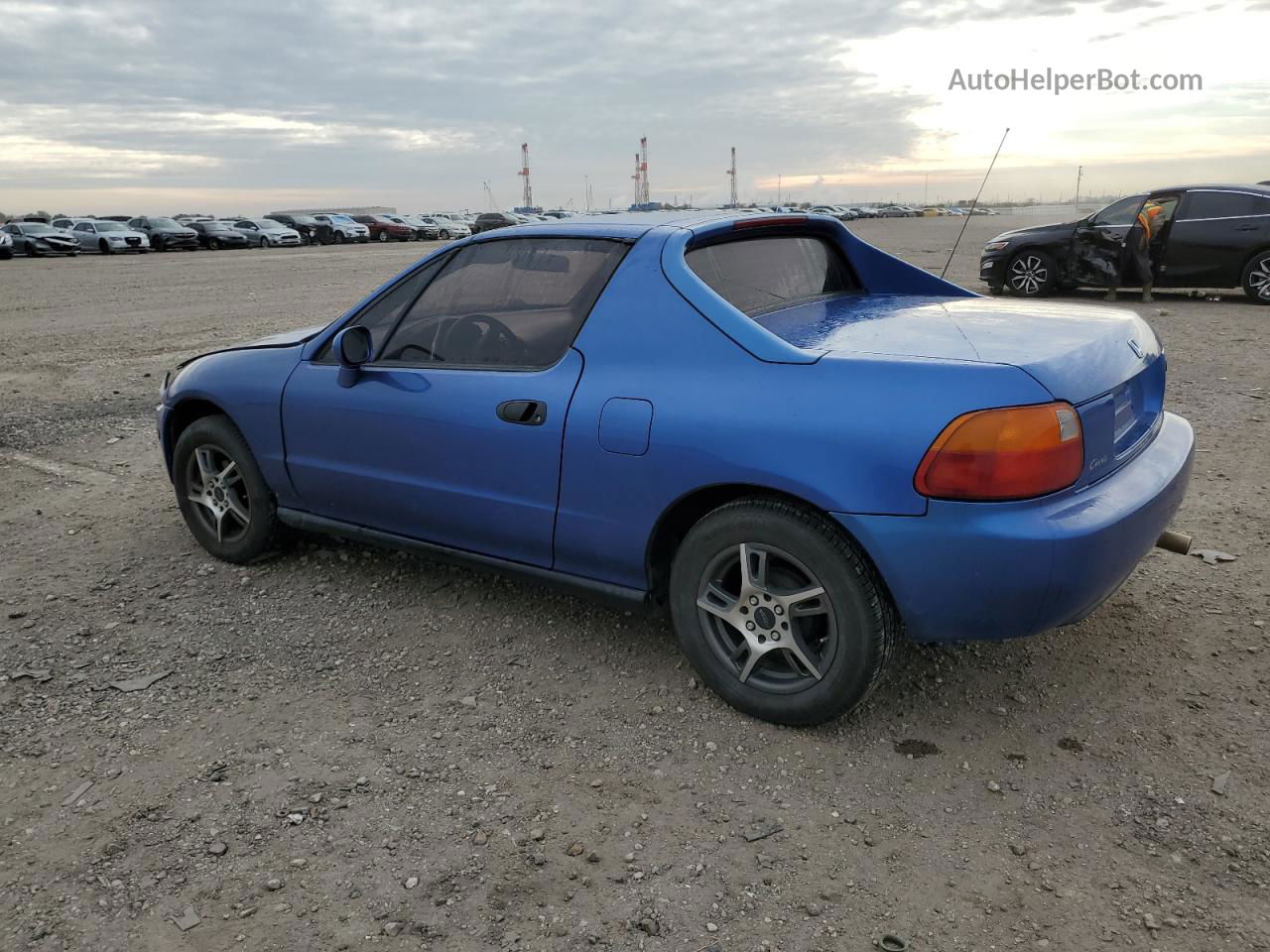 1993 Honda Civic Del Sol S Blue vin: JHMEG1244PS004895