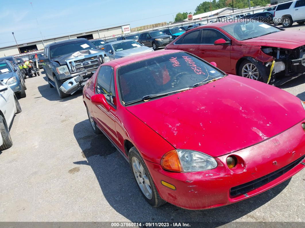 1993 Honda Civic Del Sol S Красный vin: JHMEG1246PS014019