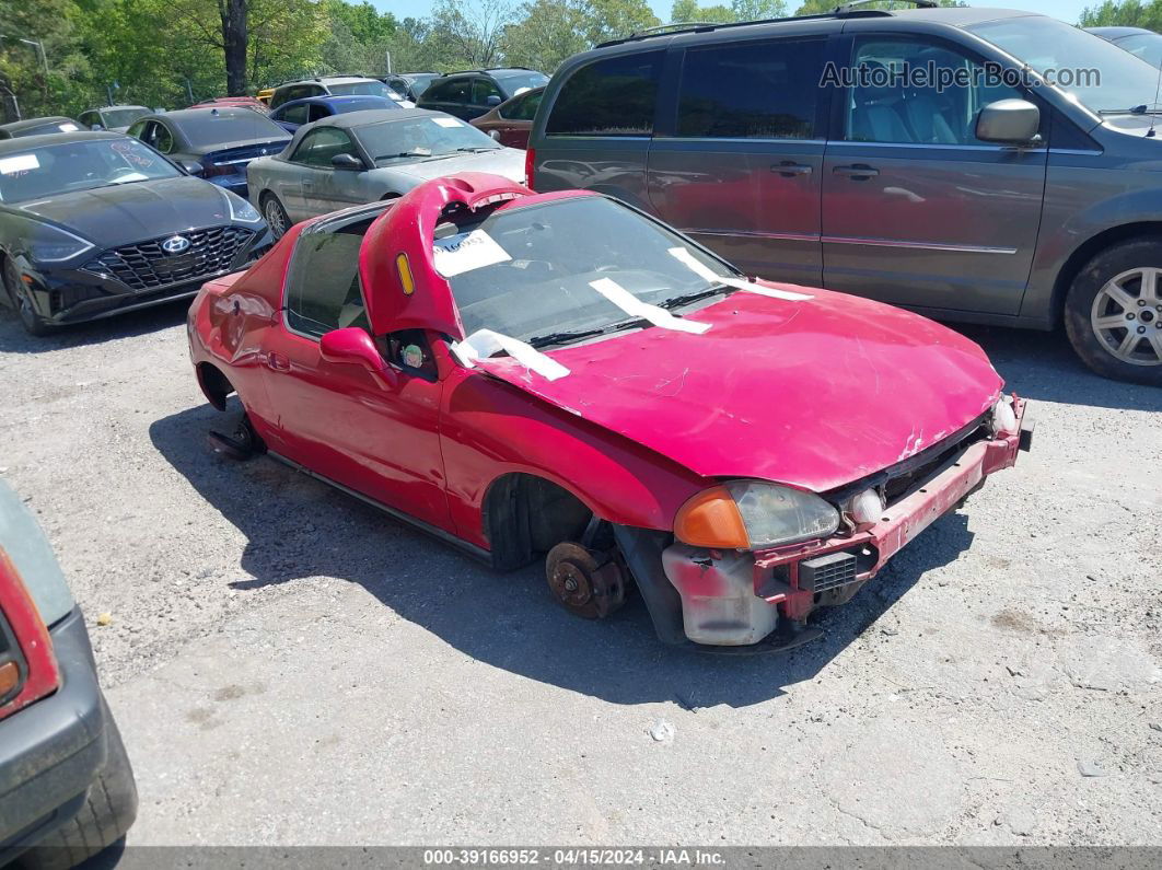 1994 Honda Civic Del Sol S Red vin: JHMEG1249RS003227