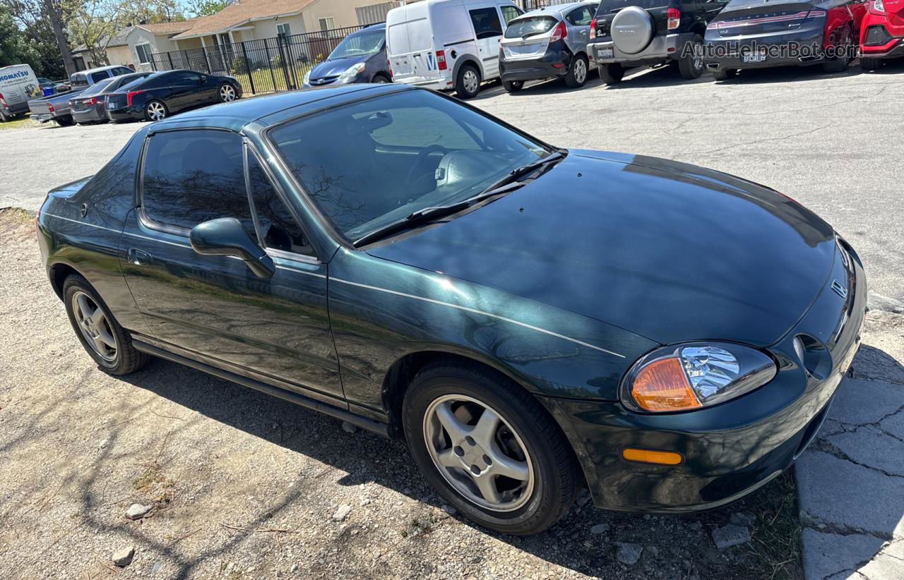 1995 Honda Civic Del Sol Green vin: JHMEG2170SS001549