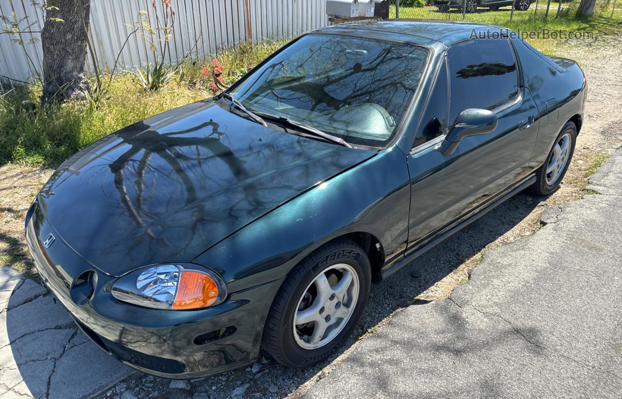 1995 Honda Civic Del Sol Green vin: JHMEG2170SS001549