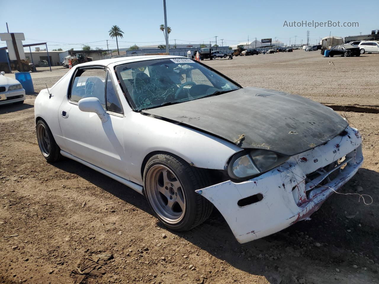 1994 Honda Civic Del Sol White vin: JHMEG2174RS002388