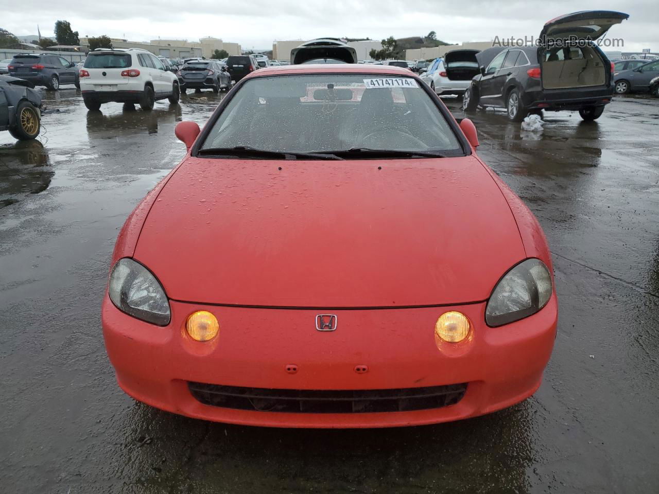 1994 Honda Civic Del Sol Red vin: JHMEG2177RS002966