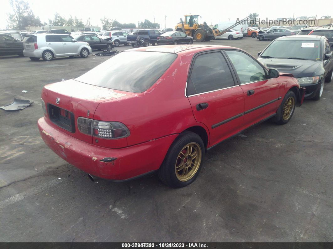 1993 Honda Civic Dx Red vin: JHMEG8542PS041996