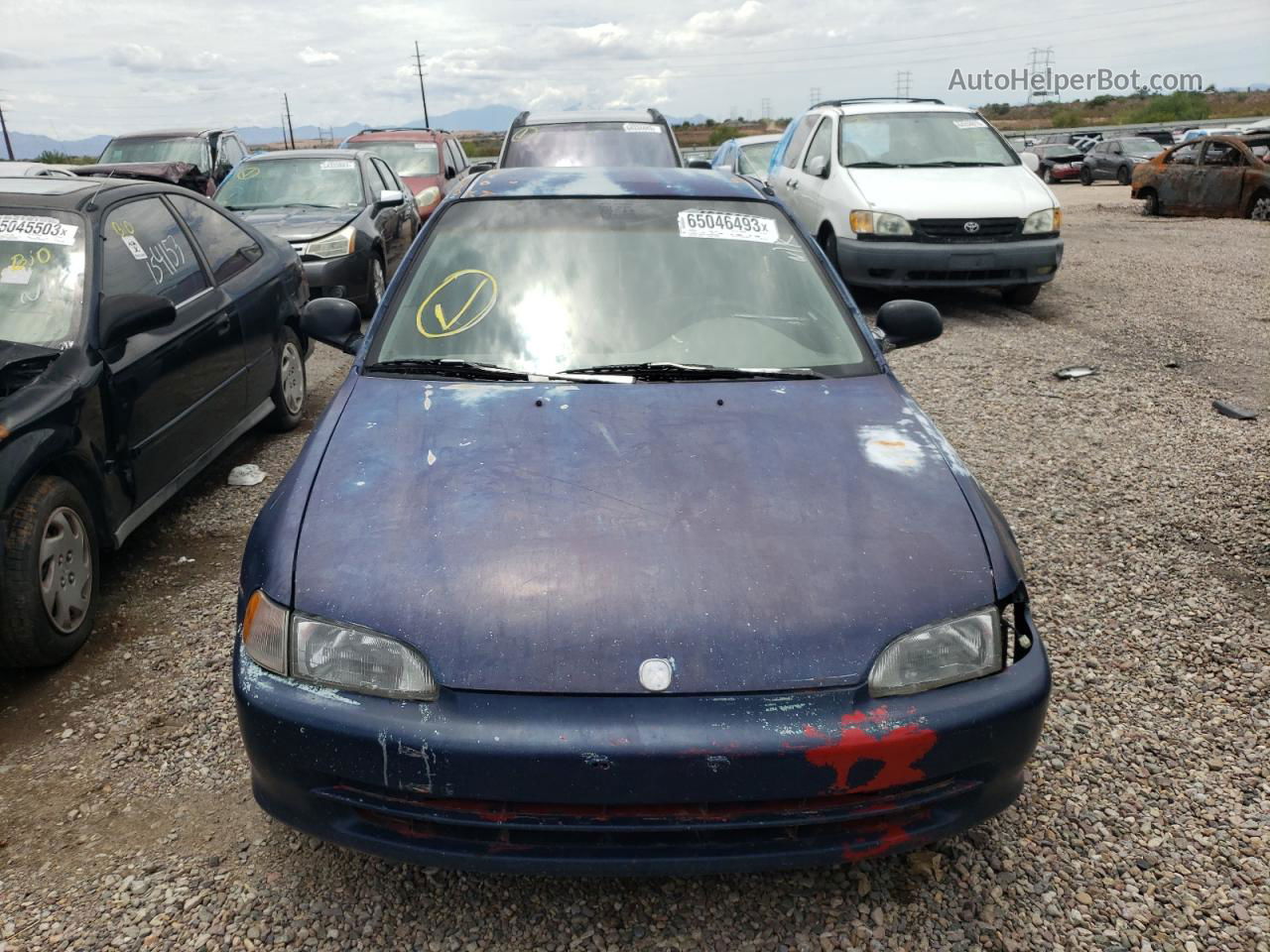 1994 Honda Civic Dx Blue vin: JHMEG8543RS012512