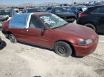 1995 Honda Civic Dx Maroon vin: JHMEG8546SS013479