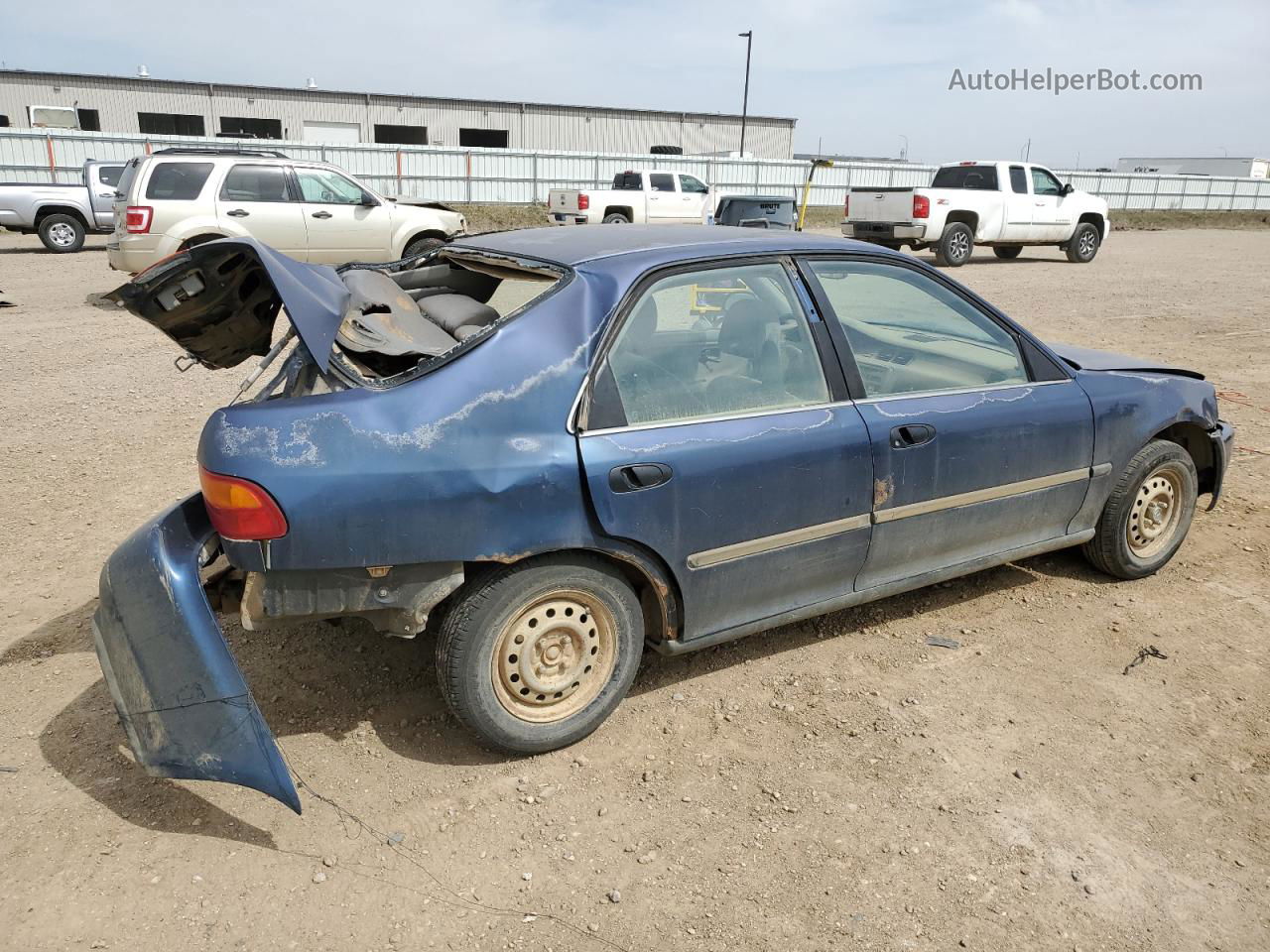 1993 Honda Civic Dx Blue vin: JHMEG8549PS016271