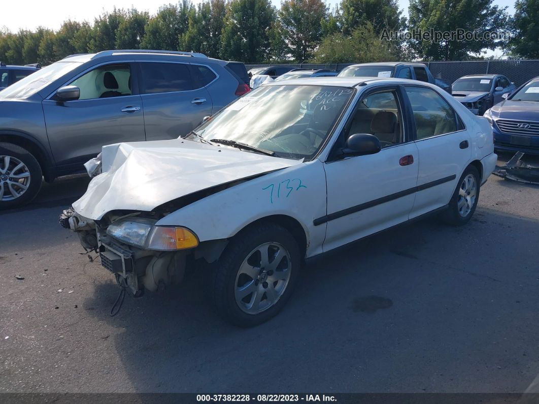 1993 Honda Civic Lx White vin: JHMEG8550PS008567