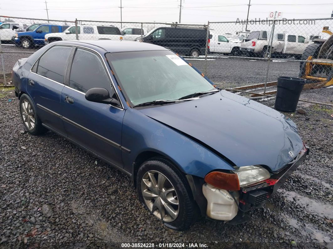 1995 Honda Civic Lx Blue vin: JHMEG8554SS016860