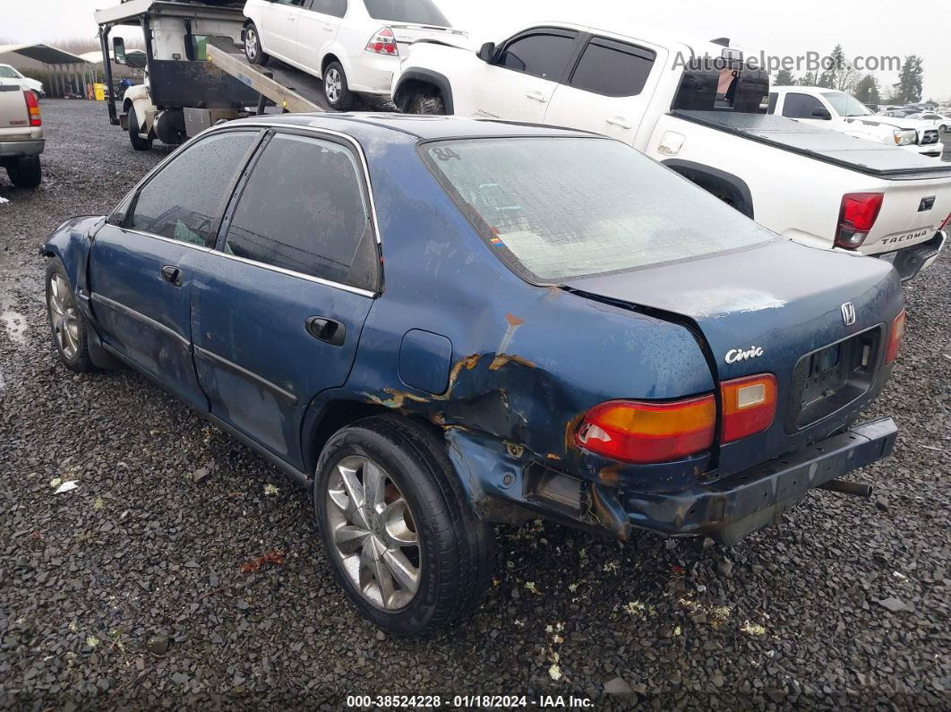 1995 Honda Civic Lx Blue vin: JHMEG8554SS016860