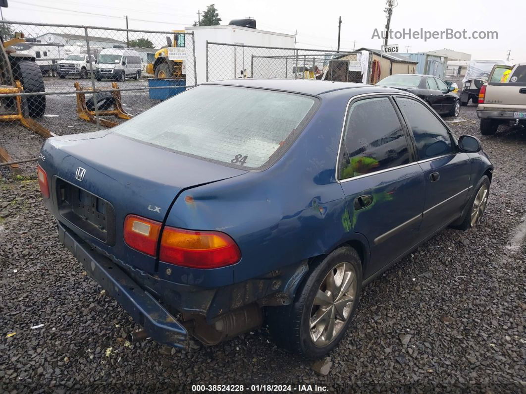 1995 Honda Civic Lx Blue vin: JHMEG8554SS016860