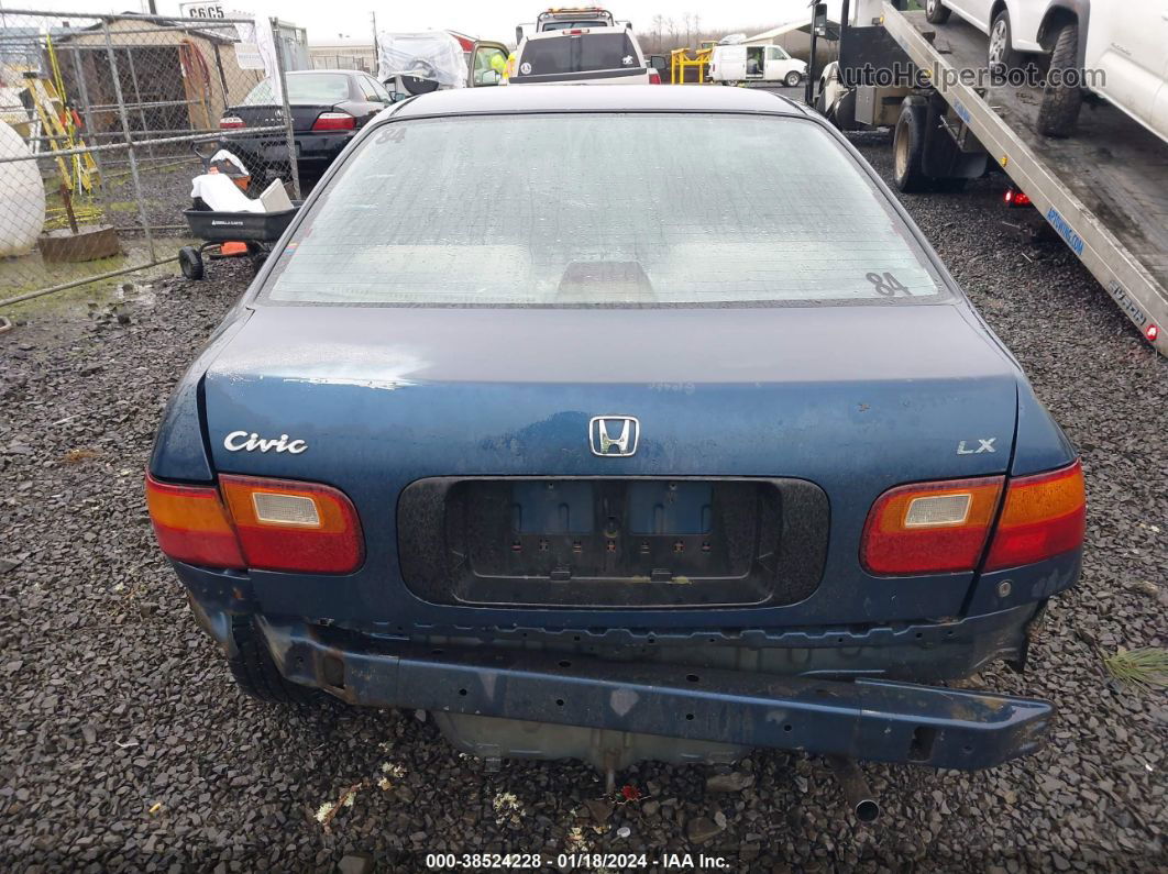 1995 Honda Civic Lx Blue vin: JHMEG8554SS016860