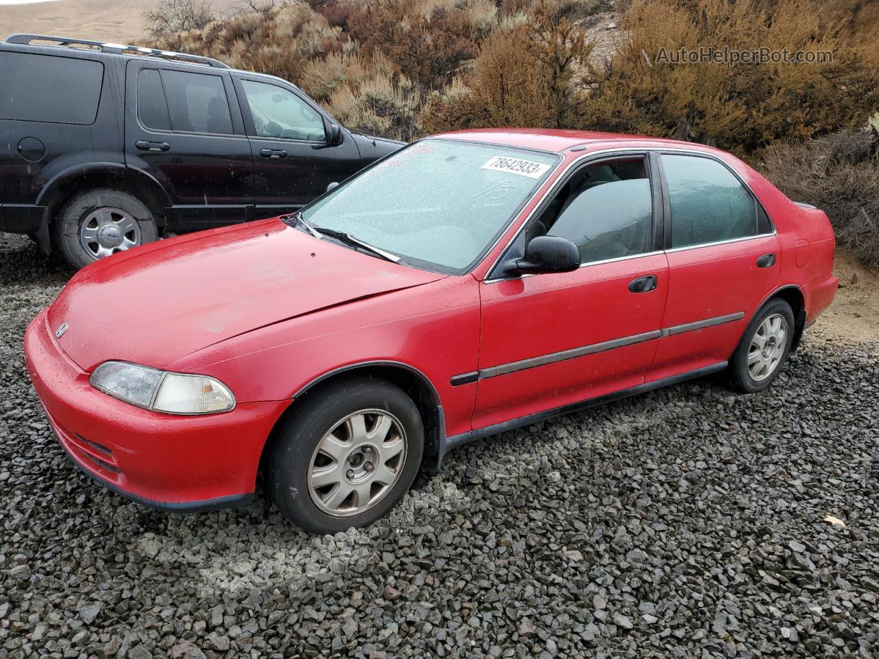 1993 Honda Civic Lx Red vin: JHMEG8556PS046045