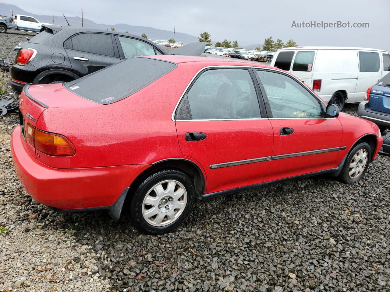 1993 Honda Civic Lx Red vin: JHMEG8556PS046045