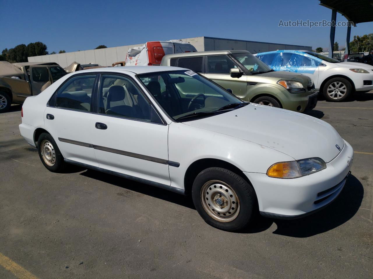 1993 Honda Civic Dx White vin: JHMEG8640PS008798