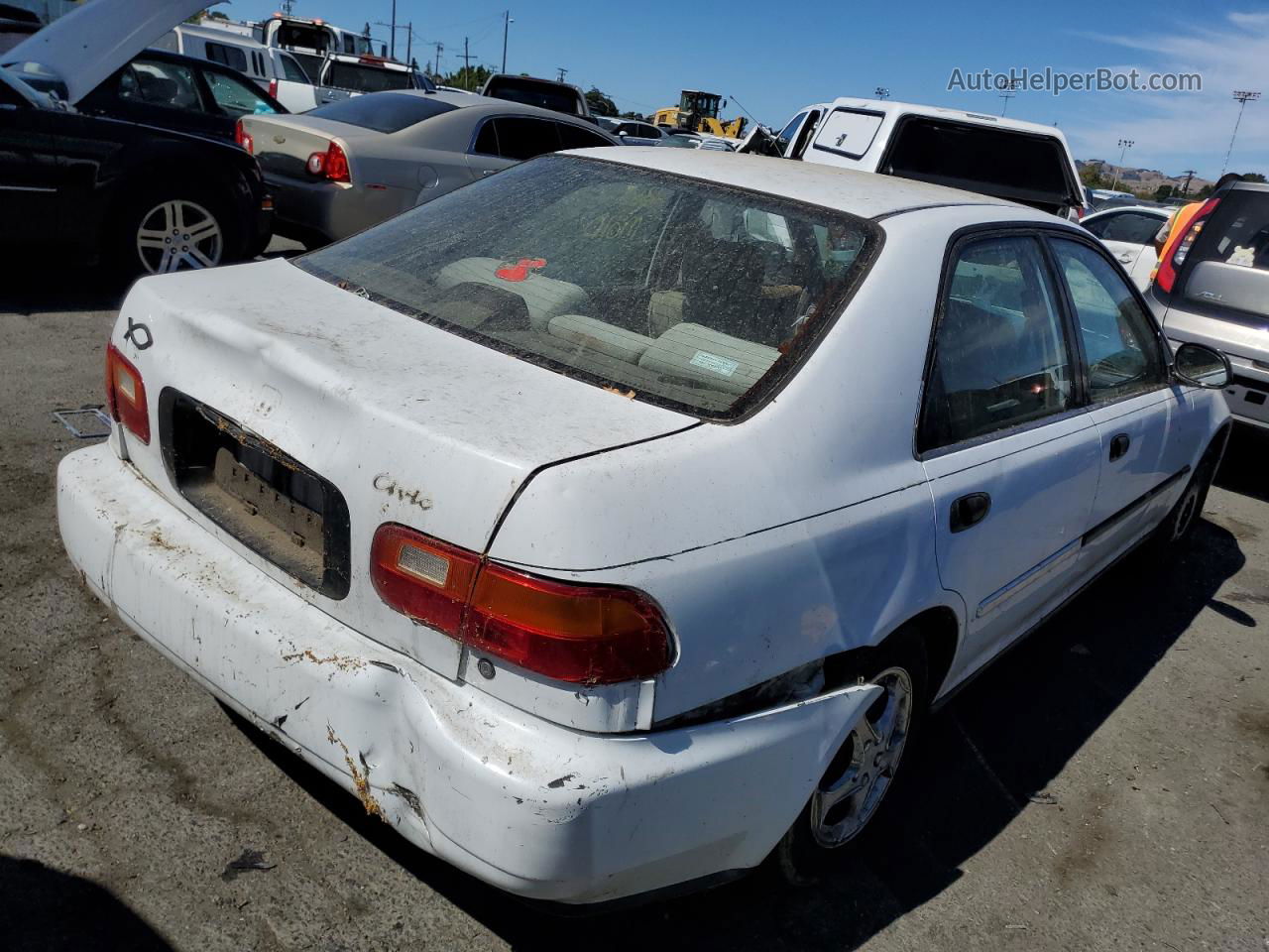 1994 Honda Civic Dx White vin: JHMEG8643RS007759