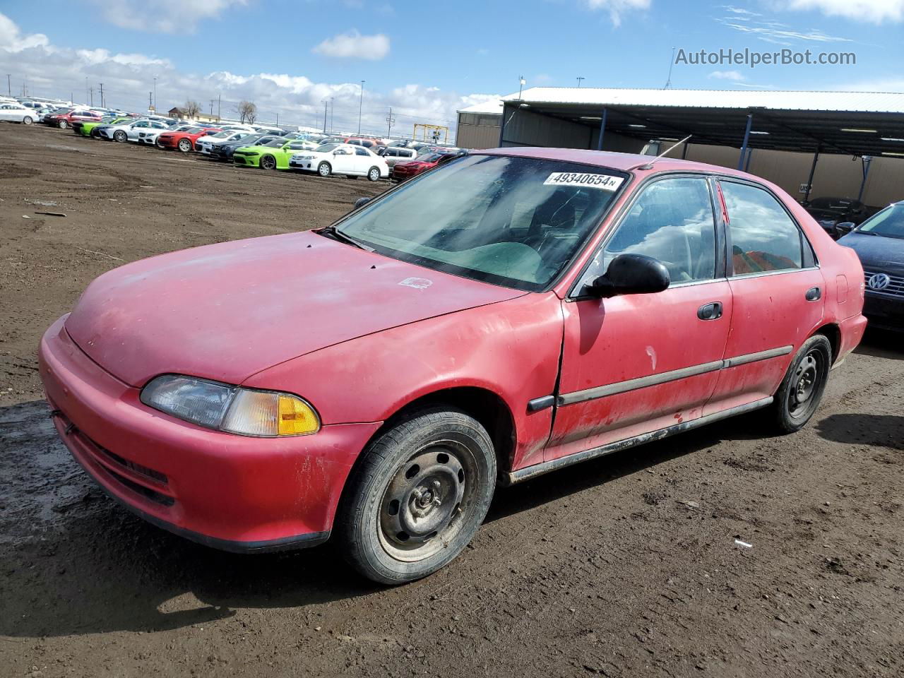 1995 Honda Civic Dx Red vin: JHMEG8644SS045958