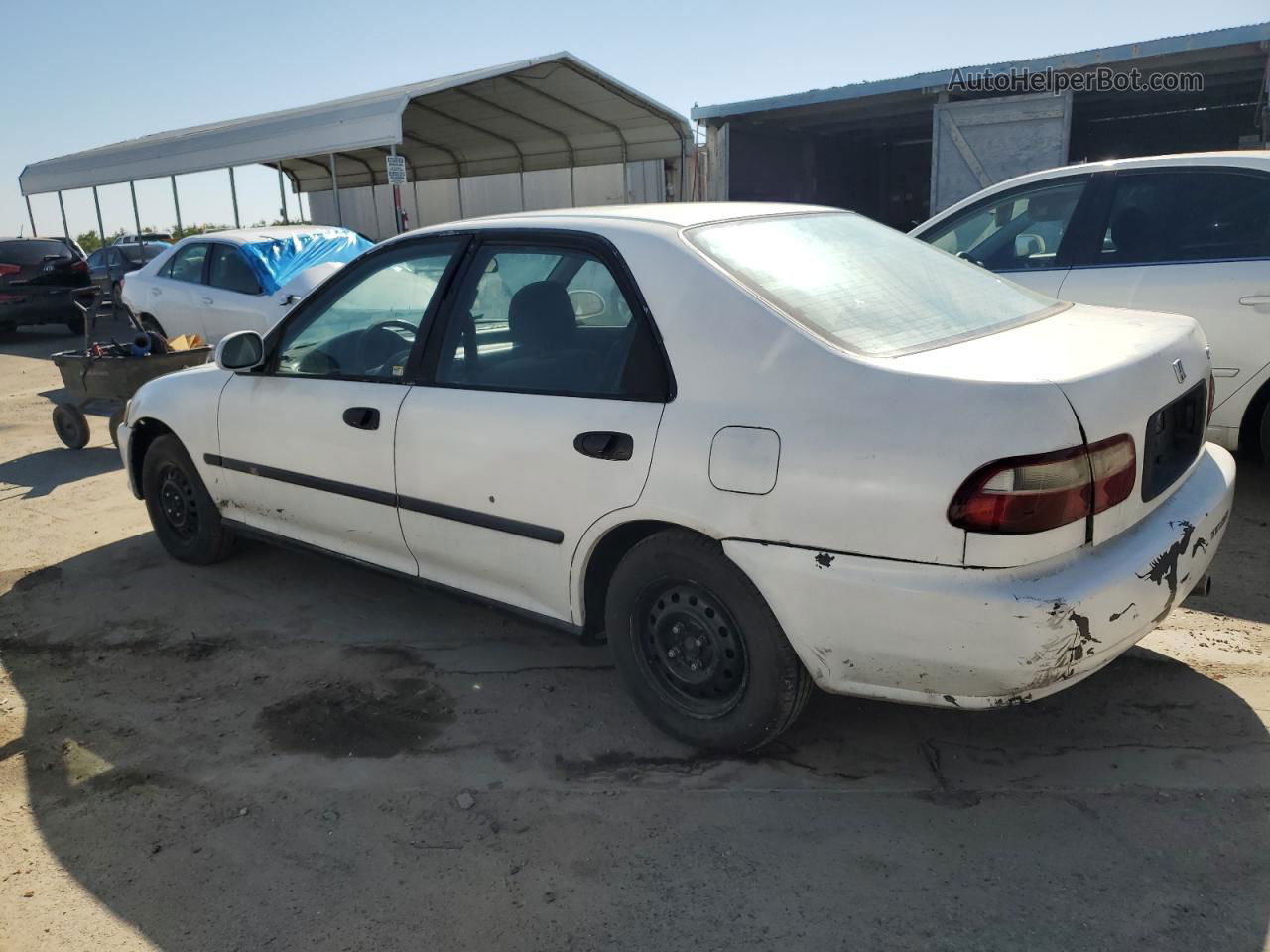 1994 Honda Civic Dx White vin: JHMEG8647RS011779