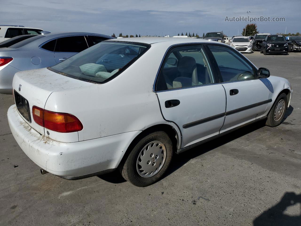 1993 Honda Civic Lx White vin: JHMEG8650PS012150