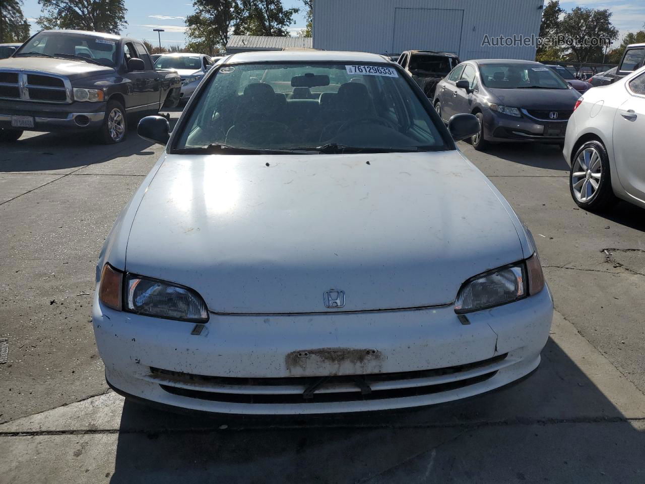 1993 Honda Civic Lx White vin: JHMEG8650PS012150